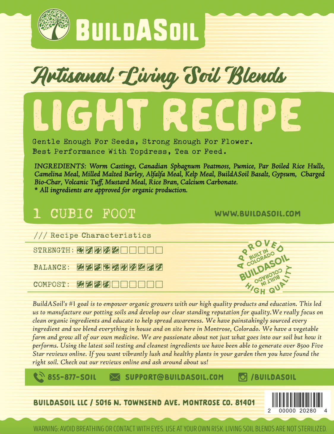BuidASoil Light Recipe Soil Premium All Purpose Soil mix