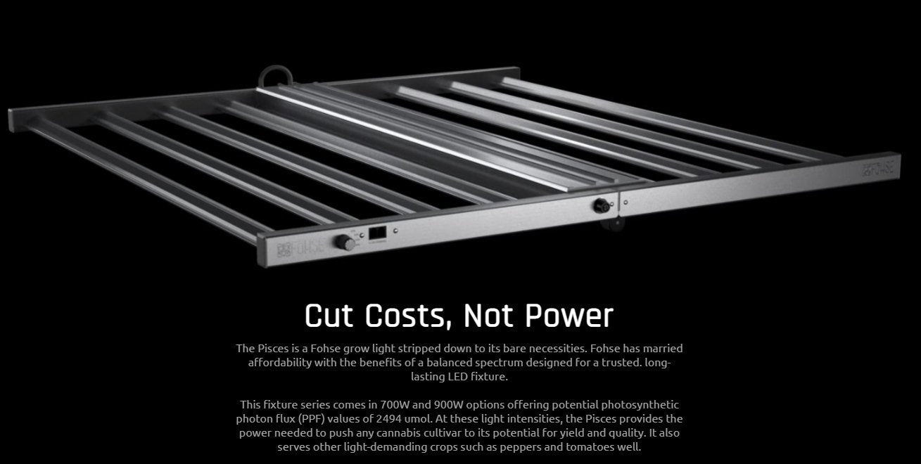 Fohse Pisces 9 900W 100-277V LED Grow Light