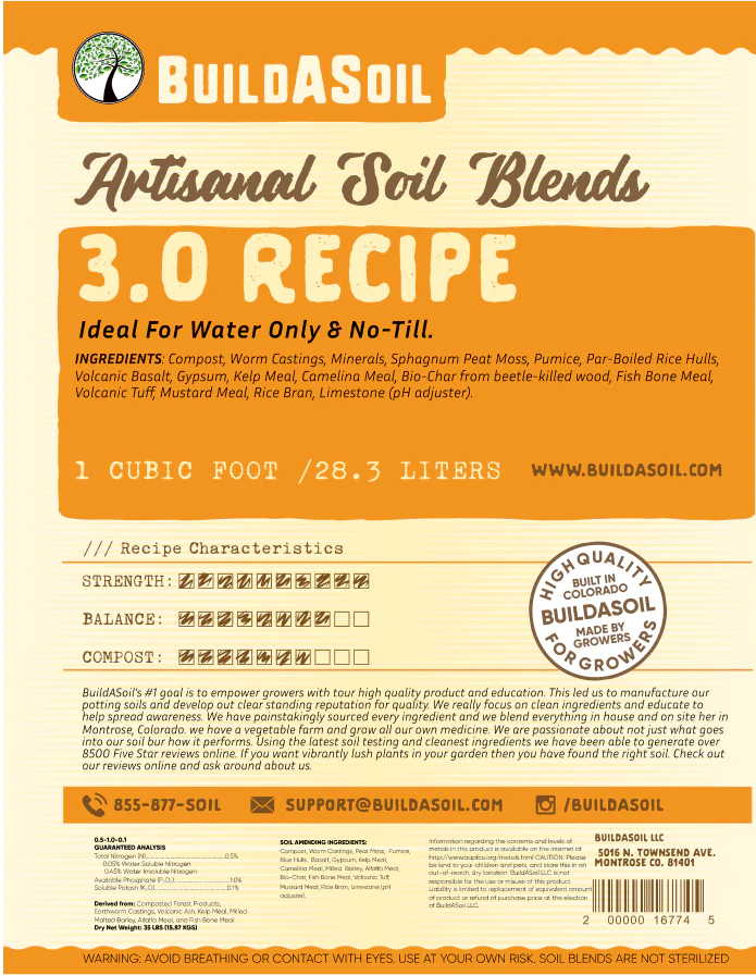 BuildASoil 3.0 Organic Potting Soil